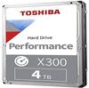 Toshiba HDWR440UZSVA, 4TB Toshiba X300 Performance HDWR440UZSVA 256MB 3.5 "...