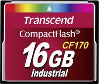 Transcend TS16GCF170, 16GB Transcend CF CARD CF170 Industrie