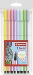 Stabilo EO68/8-01, STABILO pen 68 Filzstifte farbsortiert, 8 St.