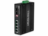 Trendnet TI-UPG62, Trendnet Switch 6-port Industrial Gbit UPoE Metall IP30, Art#