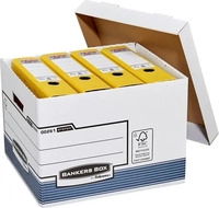 Fellowes 0026101, Fellowes BANKERS BOX SYSTEM Archiv-/Transportbox Standard blau