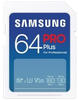 Samsung MB-SD64S/EU, 64GB Samsung SD PRO Plus 2023 SD-Speicherkarte UHS-I U3...