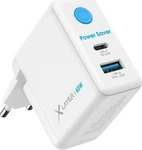 XLayer 219703, 65 Watt XLAYER Power Saver 65W Ladeadapter wei&szlig;