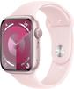 Apple MR9G3QF/A, APPLE Watch Series 9 GPS 45mm Pink Aluminium Case with Light Pink