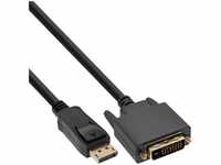 INLINE 17112, InLine DisplayPort zu DVI Konverter Kabel, schwarz, 2m