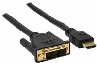 Inline 17663P, InLine HDMI-DVI Kabel, vergoldete Kontakte, HDMI Stecker auf DVI 18+1