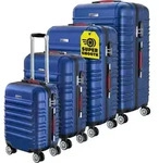 Hartschalenkoffer Set 4tlg Rollen 360o Blau ABS