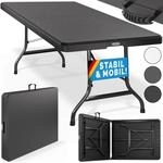 DeubaXXL DE Klapptisch Anthrazit Kunststoff 183x75x73cm 109614