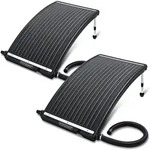 Poolheizung Solar 2er-Set Anthrazit 110x69x14cm