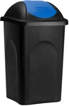 DeubaXXL DE M&uuml;lleimer Schwarz/Blau Kunststoff 60L 192940