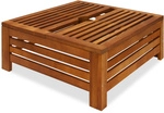 DeubaXXL DE Schirmst&auml;nder Abdeckung Akazienholz FSC&reg;-zertifiziert 62x62x26cm...