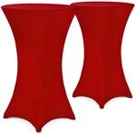 DeubaXXL DE Stehtischhusse 2er-Set Bordeaux &Oslash;60cm 996379