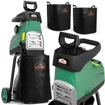 H&auml;cksler leise f&uuml;r &Auml;ste bis 44mm 3100W 2x60L Sammelbeutel 17kg