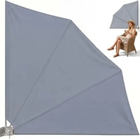 Detex 104406, Detex Balkonf&auml;cher Anthrazit 140x140cm klappbar