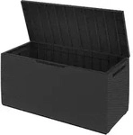 Auflagenbox Capri Anthrazit 310L mit Rollen