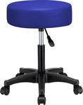 Casaria 105289, Casaria Rollhocker Kunstleder Blau 360&deg; drehbar