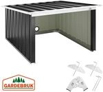 DeubaXXL DE M&auml;hroboter Garage Anthrazit Metall 89x90x54cm 109176