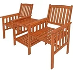 Gartenbank Akazienholz mit Tisch 164x63x91cm
