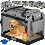 DeubaXXL DE Hundebox faltbar XXXL 101x70x70cm Grau 109448