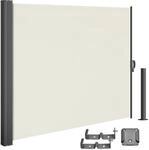 DeubaXXL DE Seitenmarkise Nosara Creme 180x300cm ausziehbar 109235
