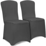 DeubaXXL DE Stuhlhussen 2er-Set Anthrazit 992276