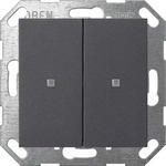 GIRA 517328, Gira Taster Wippe KNX, 2f, Anthrazit 517328 - 517328