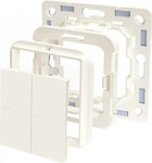 Shelly Shelly_B_A_WS_4_B, Shelly Plug & Play Zubeh&ouml;r BLU Wall Switch 4 Adapter
