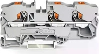 WAGO 2210-1301, WAGO GmbH & Co. KG 3-Leiter-Durchgangsklemme 10qmm, grau 2210-1301