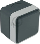 BERKER 30763505, Berker Wechselschalter AP grau 30763505