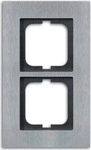 Busch-Jaeger 2CKA001754A4255, Busch-Jaeger Rahmen 2-fach edelstahl 1722-860 -