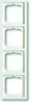 Busch-Jaeger 2CKA001754A4417, Busch-Jaeger Rahmen 4-fach studiowei&szlig; matt 1724-884K -