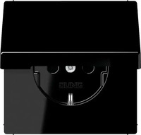Jung LS1520KLSW, Jung SCHUKO-Steckdose 16A 250V Klappdeckel LS 1520 KL SW -