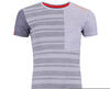 Ortovox Women's 185 Rock'n'Wool Short Sleeve - Funktionsshirt grey blend L