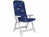 Angerer Freizeitmöbel Stuhlauflage hoch Korfu blau 1024.089