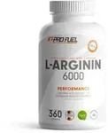 ProFuel L-Arginin 6000 | 360 Kapseln | mit pflanzlichem L-Arginin aus Fermentation 