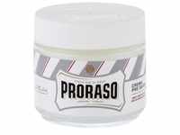 PRORASO White Pre-Shave Cream Creme für leichteres Rasieren mit Menthol,...