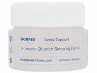 Korres Greek Yoghurt Probiotic Quench Sleeping Facial Feuchtigkeitsspendende und