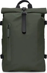 Rains 14590-03-OS, Rains - Rolltop Rucksack Large W3 23 - Daypack oliv/grau