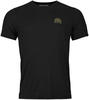 Ortovox - 120 Cool Tec Mountain Stripe T-Shirt - Merinoshirt Gr S schwarz 8816400001