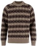 Fj&auml;llr&auml;ven - &Ouml;vik Jacquard Knit - Wollpullover Gr L braun