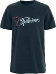 Fj&auml;llr&auml;ven F12600328555, Fj&auml;llr&auml;ven - Archive Logo T-Shirt - T-Shirt Gr S blau