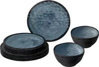 Brunner 0830148N.C9X, Brunner - Midday - Geschirr-Set Gr 12 Pieces grau