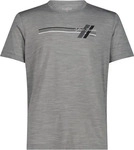 CMP 32T7177-53UT-46, CMP MAN T-shirt grey mel-graffite (53UT) 46 Herren