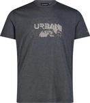 CMP 39T7527-44UV-50, CMP MAN T-shirt antracite mel-tortora (44UV) 50 Herren