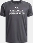 Under Armour 1383010-027-YLG, Under Armour Tech Split Wordmark SS gray white (027) L