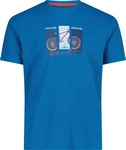 CMP 30T5057-L988-58, CMP MAN T-shirt pacific (L988) 58 Herren