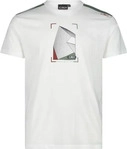 CMP 34F5977-A001-58, CMP MAN T-shirt bianco (A001) 58 Herren