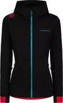 La Sportiva ZACF002K00P02S, La Sportiva Mood Hoody Women black/hibiscus (K00P02) S