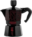 Bialetti Moka Express Stranger Things Espressokocher (6 Tassen) Schwarz