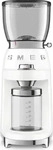 Smeg 50s Style CGF01WHEU Kaffeem&uuml;hle mit Mahlgradeinstellung - Wei&szlig;